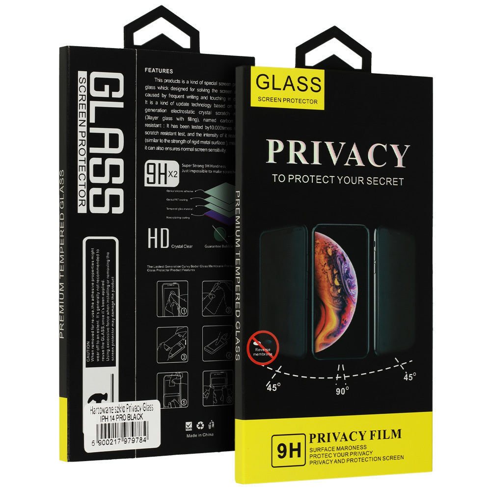 Pellicola protettiva per schermo Privacy OEM per Apple iPhone 17, Vetro temperato, Full Glue