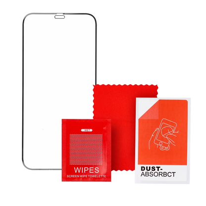 Pellicola protettiva per schermo Veason PRO per Apple iPhone 16 / 15, Vetro temperato, Full Glue, 6D, Nero