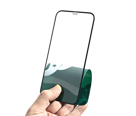 Pellicola protettiva per schermo Bear Super Hard per Apple iPhone 17e / 16e / 14 / 13 Pro / 13, Vetro temperato, Full Glue, 3D, Nero