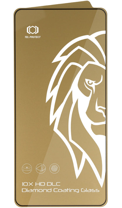 Pellicola protettiva per schermo Tel Protect 10X HD DLC Diamond Coating per Samsung Galaxy S26 Ultra S948, Vetro temperato, Full Glue, Nera