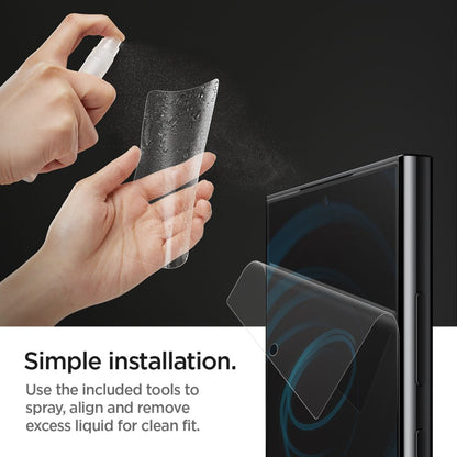 Pellicola Protettiva Schermo Spigen Neo Flex per Samsung Galaxy S24 Ultra S928, Plastica, Set 2 pezzi