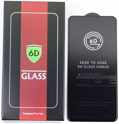 Pellicola protettiva schermo OEM per Apple iPhone 17e / 16e / 14 / 13 Pro, Vetro temperato, Colla completa, Set da 10 pezzi, 6D, Nero