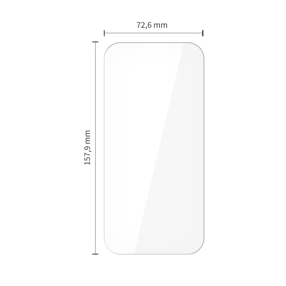 Pellicola Protettiva Schermo Tech-Protect per Apple iPhone 17 Pro Max / 16 Pro Max, Vetro Temperato, Full Glue, Set 10 pezzi