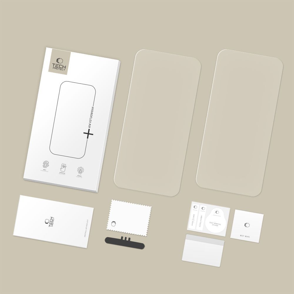 Pellicola protettiva schermo Tech-Protect Hydro Flex+ per Xiaomi Poco M8 Pro / Redmi Note 15 Pro+ 5G, Plastica, Set 2 pezzi