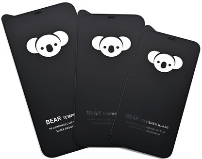 Pellicola protettiva per schermo Bear HD per Apple iPhone 17, Vetro temperato, Full Glue, Nero
