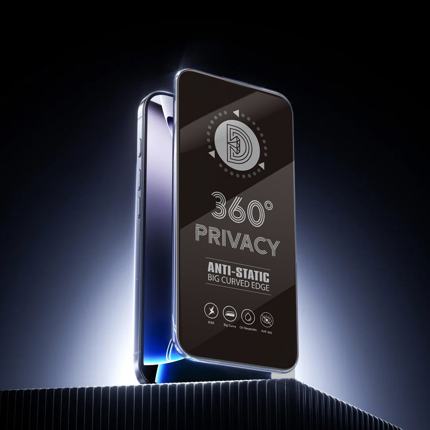 Pellicola protettiva per schermo Privacy OEM 360 per Samsung Galaxy A37 5G, Vetro temperato, Full Glue