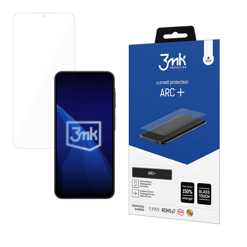 Pellicola protettiva per schermo 3MK ARC+ per Samsung Galaxy A17 4G / A17 5G / A16 5G A166 / A16 4G A165, Plastica