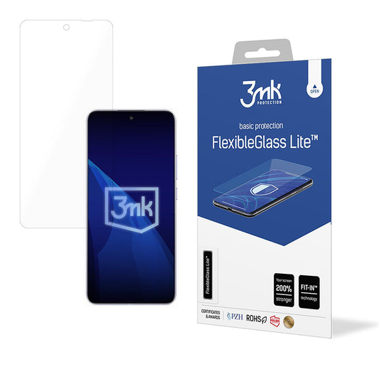 Pellicola protettiva per schermo 3MK FlexibleGlass Lite per Oppo A5 Pro 4G / A5 Pro, Vetro Flessibile, Colla Totale