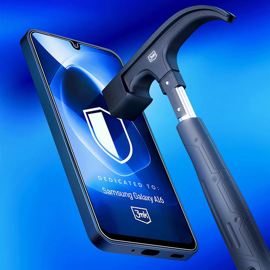 Pellicola Protettiva Schermo 3MK FlexibleGlass per Apple iPhone 17, Vetro Flessibile, Full Glue