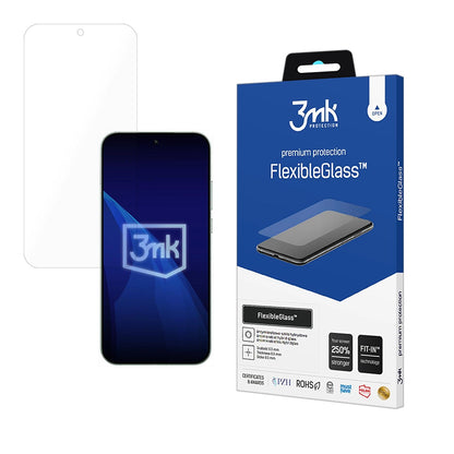 Pellicola Protettiva Schermo 3MK FlexibleGlass per Realme GT 8 Pro, Vetro Flessibile, Full Glue