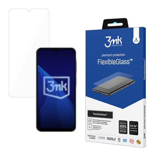 Pellicola protettiva per schermo 3MK FlexibleGlass per Samsung Galaxy A26 A266, Vetro Flessibile, Colla Completa