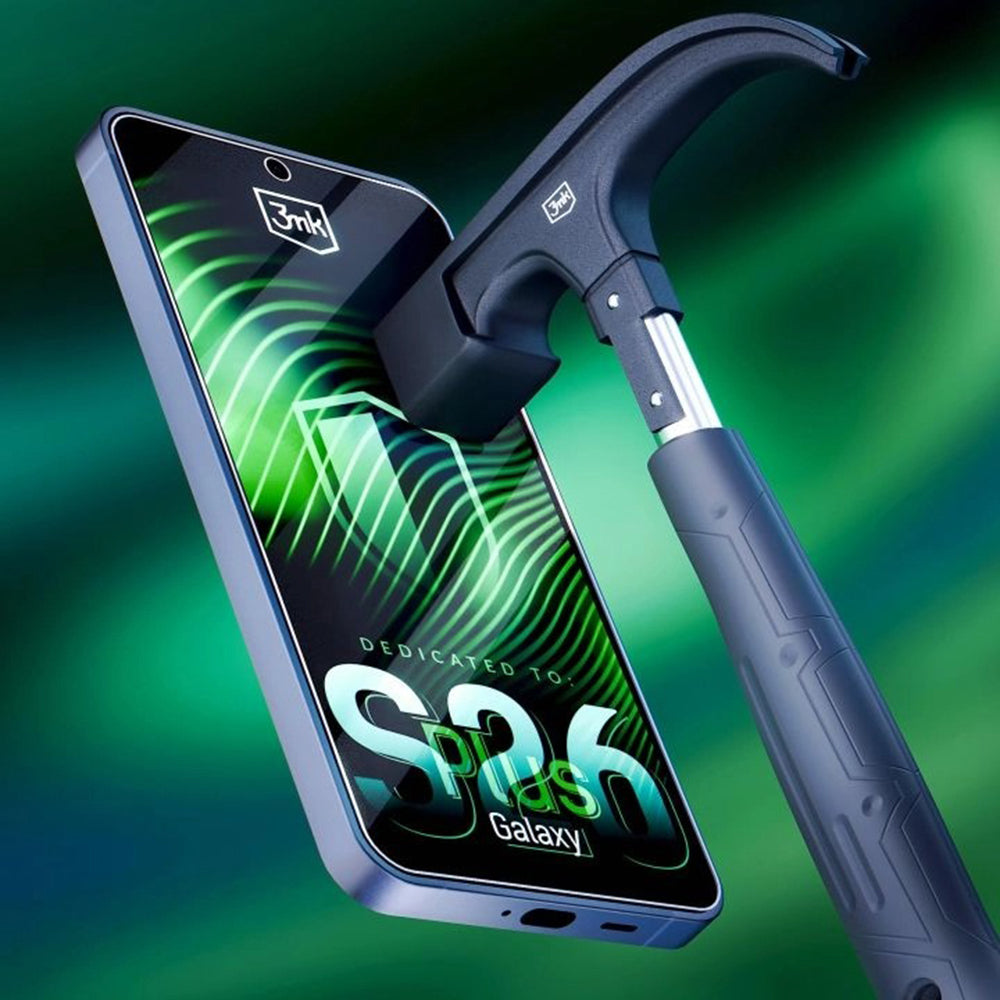 Pellicola protettiva schermo 3MK FlexibleGlass per Samsung Galaxy S26 Plus, Vetro Flessibile, Full Glue, Trasparente