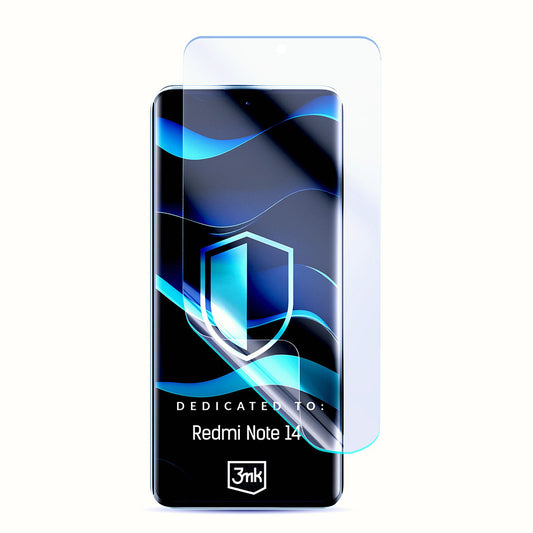 Pellicola protettiva per schermo 3MK FlexibleGlass per Xiaomi Redmi Note 14 5G, Vetro Flessibile, Colla Completa