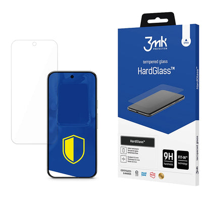 Pellicola protettiva per schermo 3MK HardGlass per Google Pixel 10 Pro / 10, Vetro temperato, Full Glue