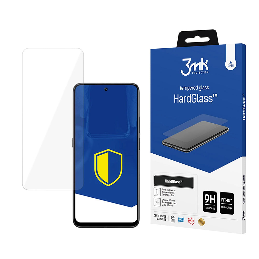 Pellicola protettiva per schermo 3MK HardGlass per Honor 400 Smart 4G / 400 Smart 5G, Vetro temperato, Full Glue