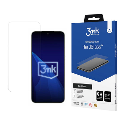 Pellicola Protettiva Schermo 3MK HardGlass per Honor Magic8 Lite, Vetro Temperato, Full Glue