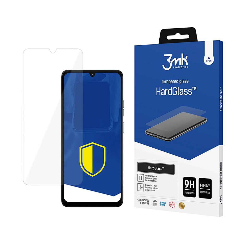 Pellicola Protettiva Schermo 3MK HardGlass per Motorola Moto G06, Vetro Temperato, Full Glue