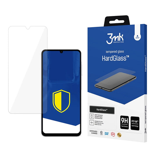 Pellicola protettiva per schermo 3MK HardGlass per Samsung Galaxy A07 4G A075, Vetro Temperato, Full Glue