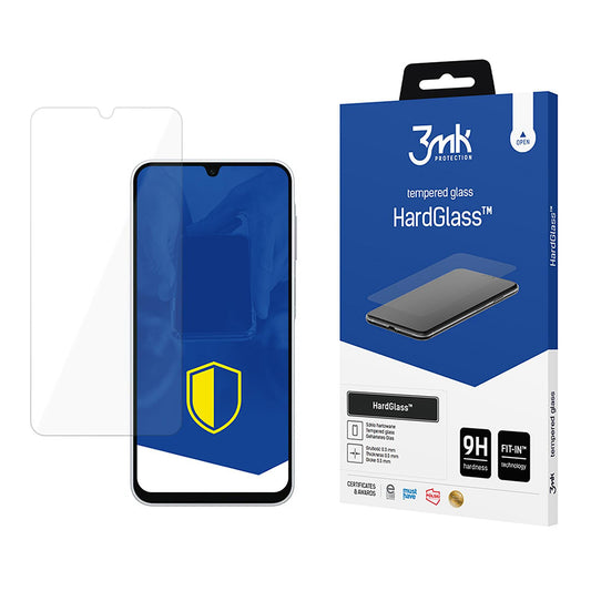 Pellicola protettiva per schermo 3MK HardGlass per Samsung Galaxy A26 A266, Vetro temperato, Full Glue