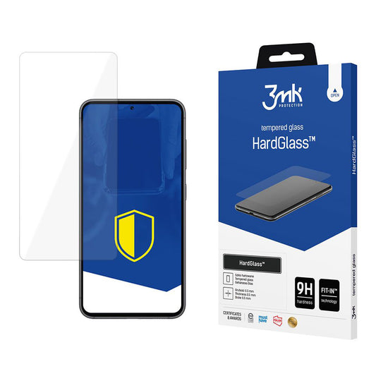 Pellicola protettiva per schermo 3MK HardGlass per Samsung Galaxy S25 S931 / S24 S921, Vetro temperato, Full Glue