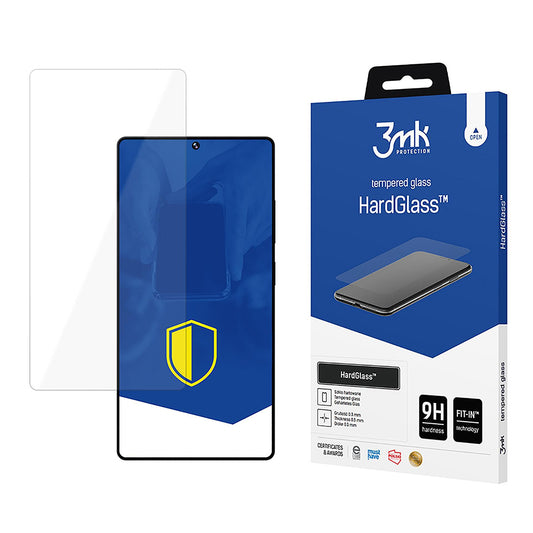 Pellicola protettiva per schermo 3MK HardGlass per Samsung Galaxy S25 Ultra S938, Vetro Temperato, Full Glue