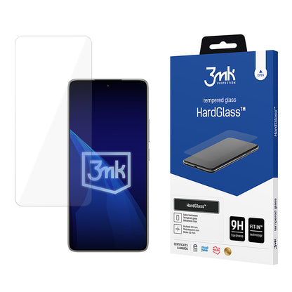 Pellicola protettiva per schermo 3MK HardGlass per Xiaomi 14T Pro / 14T, Vetro temperato, Full Glue