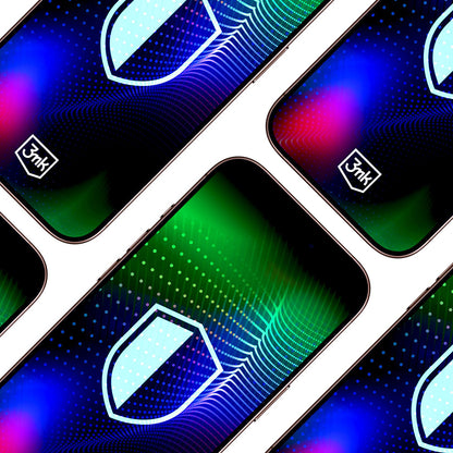 Pellicola Protettiva Schermo 3MK Hardy Ultra per Apple iPhone 17 / 16 Pro, Vetro Temperato, Full Glue, Nera