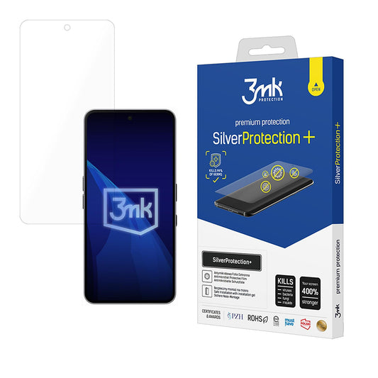 Pellicola protettiva per schermo 3MK Silver Protect+ per Nothing Phone (3a) / Phone (3a) Pro, Plastica