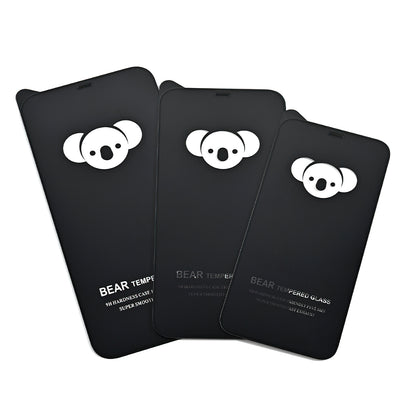 Pellicola protettiva per schermo Bear HD per Samsung Galaxy A17 4G / A17 5G / A16 5G A166 / A16 4G A165, Vetro temperato, Full Glue, Nero