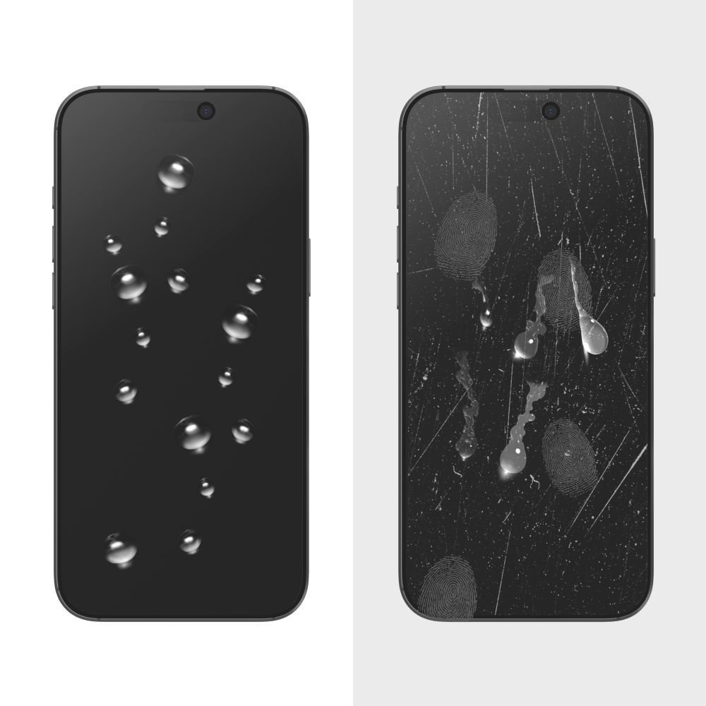 Pellicola protettiva per schermo Privacy Tech-Protect Spy+ per Apple iPhone 17 Pro Max / 16 Pro Max, Vetro temperato, Full Glue, Set 2 pezzi