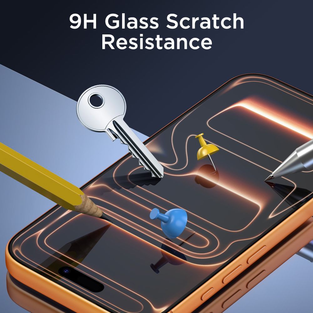 Pellicola protettiva schermo Tech-Protect per Apple iPhone 17 Pro / 17 / 16 Pro, Vetro Temperato, Full Glue, Set 10 pezzi