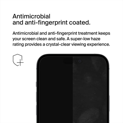 Pellicola protettiva per schermo Belkin ScreenForce UltraGlass 2 per Apple iPhone 15 Pro Max, Vetro Temperato, Full Glue OVA134zz