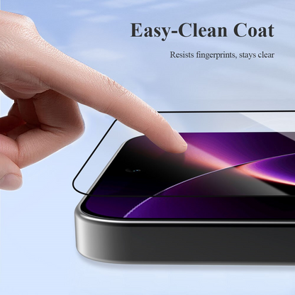Pellicola protettiva per schermo Lereach per Xiaomi 17T Pro, Vetro temperato, Full Glue, Nero