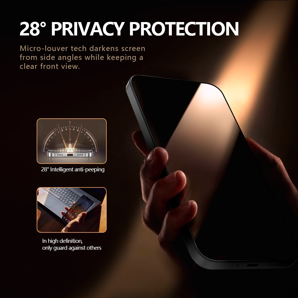 Pellicola protettiva per schermo Privacy Lereach per Xiaomi 17T Pro, Vetro Temperato, Full Glue, Set 2 pezzi
