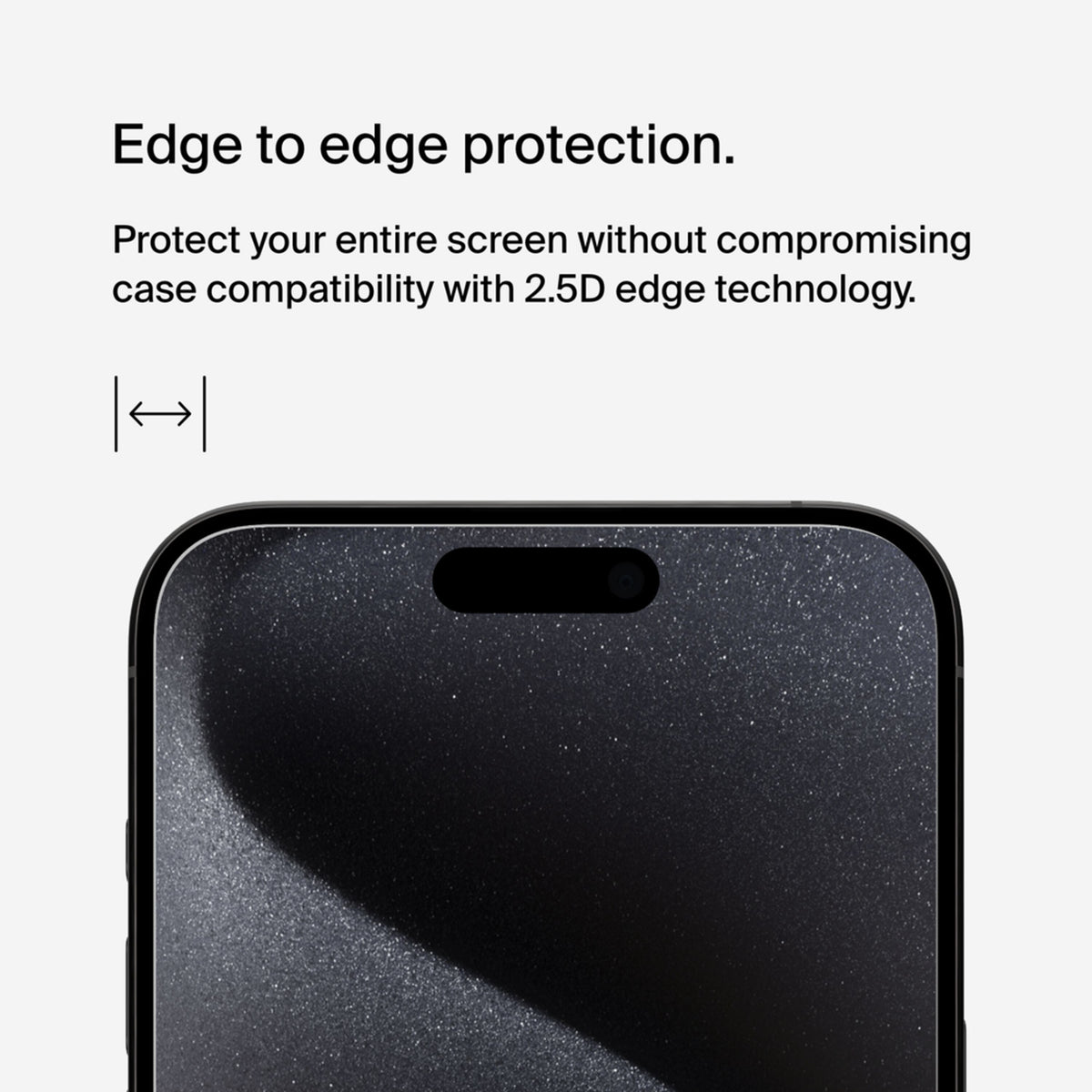 Pellicola protettiva per schermo Belkin ScreenForce UltraGlass 2 per Apple iPhone 15 Pro Max, Vetro Temperato, Full Glue OVA134zz