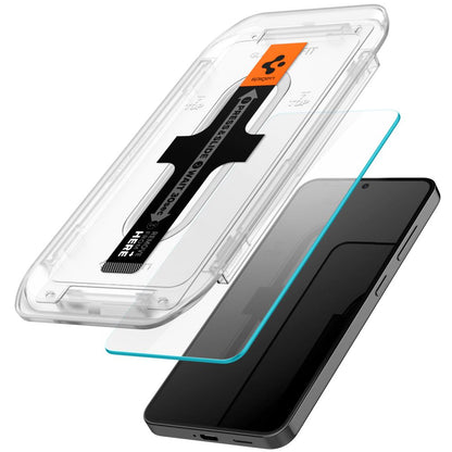 Pellicola Protettiva Schermo Spigen GlastR EZ FIT per Samsung Galaxy S25+ S936 / S24+ S926, Vetro Temperato, Full Glue, Set 2 pezzi AGL07432