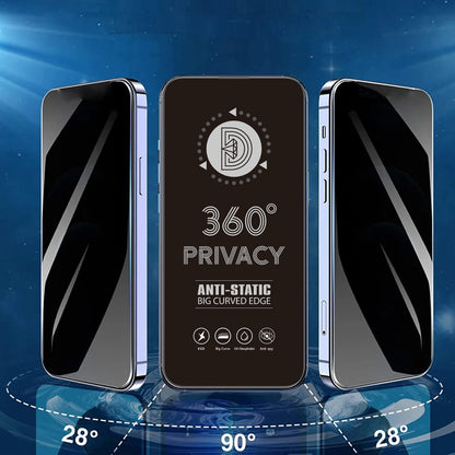 Pellicola protettiva per schermo Privacy OEM 360 per Samsung Galaxy A37 5G, Vetro temperato, Full Glue