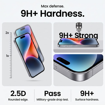 Pellicola protettiva per schermo Tech-Protect OneTouch per Apple iPhone 18 Pro / 17 Pro, Vetro temperato, Full Glue, Set 2 pezzi, Trasparente