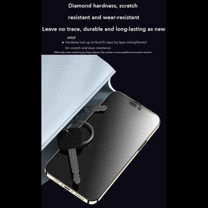 Pellicola protettiva per schermo Anank 1X Rinforzata Anti-Impronte per Apple iPhone 16 Pro, Vetro Temperato, Colla Completa, 2.5D, Nera
