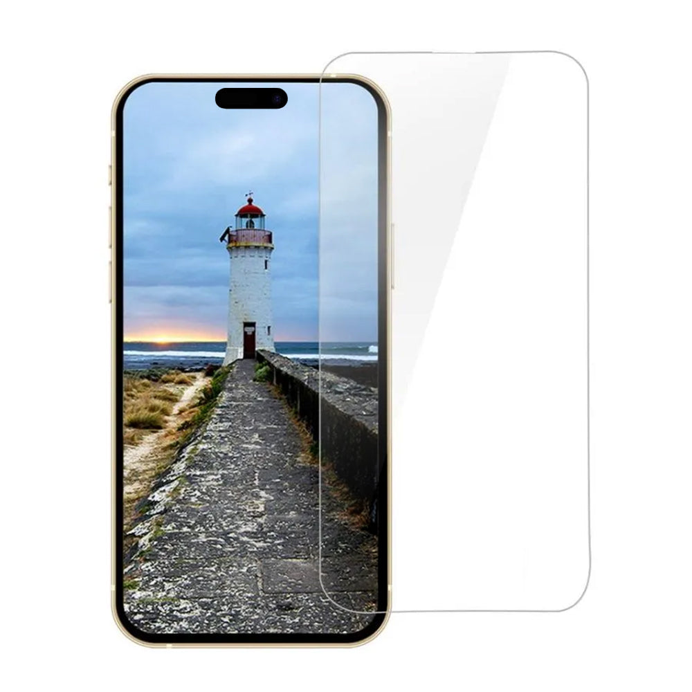 Pellicola protettiva per schermo Anank 1X Rinforzata per Apple iPhone 16 Pro Max, Vetro Temperato, Colla Completa, 3D, Set da 10 pezzi