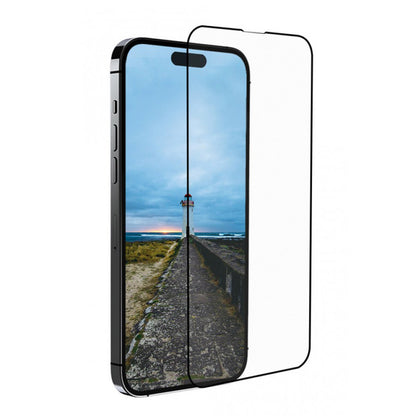 Anank 3X Reinforced Screen Protector for Apple iPhone 16 Pro Max, Tempered Glass, Full Glue, 3D, Black