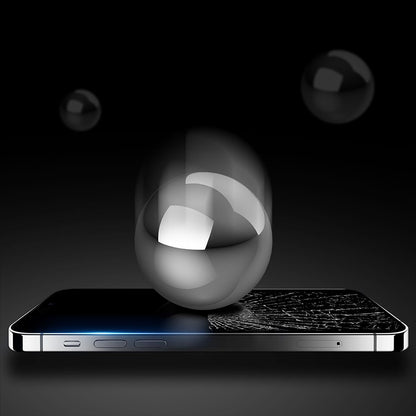 Pellicola Protettiva Schermo Anank 5X Rinforzata Anti Crepa per Apple iPhone 17, Vetro Temperato, Full Glue, 3D, Nera