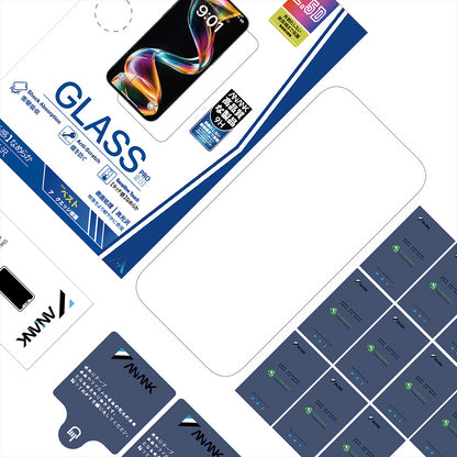 Pellicola Protettiva Schermo Anank 5X Rinforzata per Apple iPhone 17, Vetro Temperato, Full Glue, 2.5D, Nera