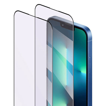 Pellicola Protettiva Schermo Anti Blue Light Anank 5X Rinforzata per Apple iPhone 17 Pro, Vetro Temperato, Full Glue, 2.5D, Nera