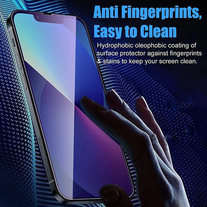 Pellicola Protettiva Schermo Anti Blue Light Anank 5X Rinforzata per Apple iPhone 17 Pro, Vetro Temperato, Full Glue, 2.5D, Nera
