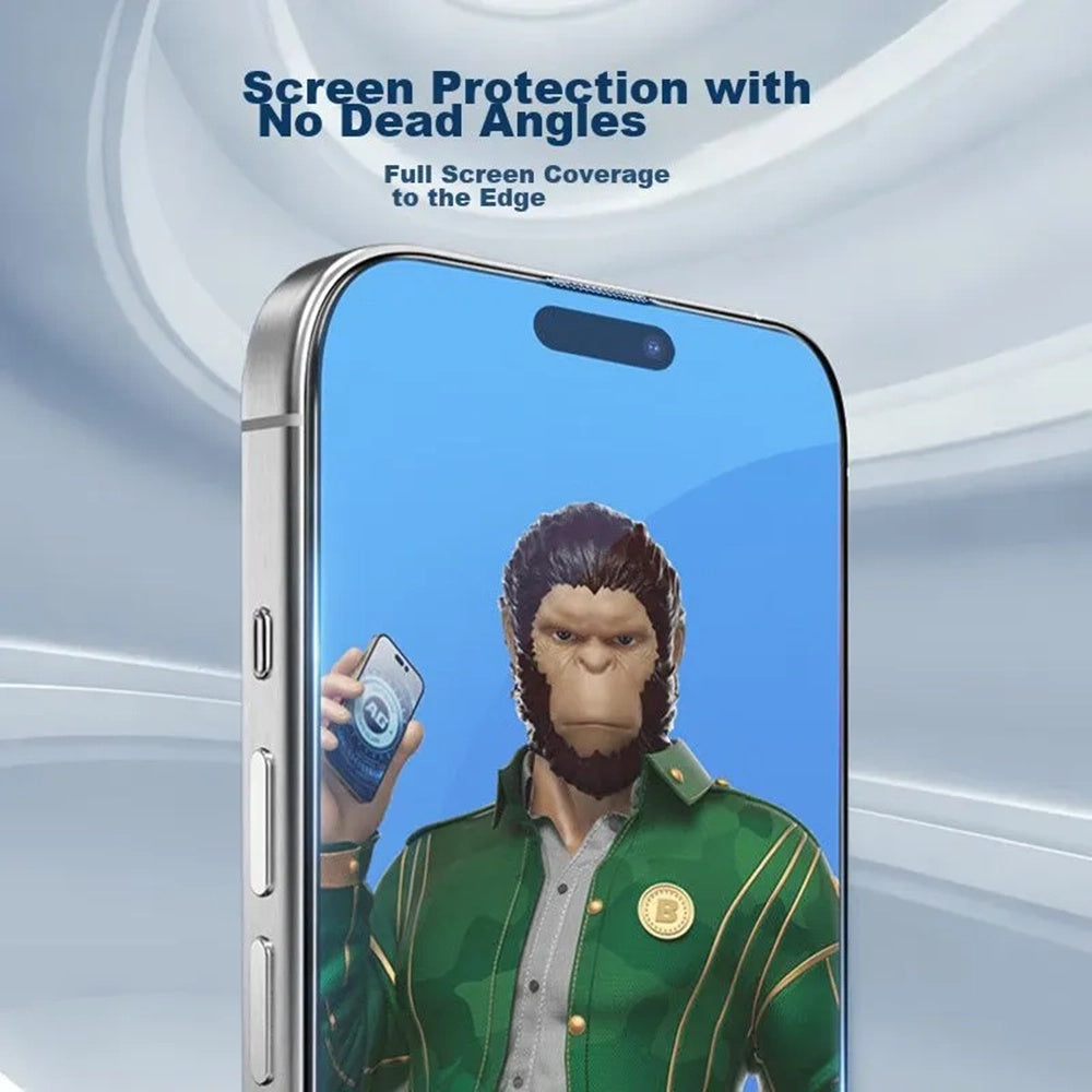 Pellicola protettiva per schermo Blueo Anti-Glare per Apple iPhone 11 Pro Max / XS Max, Vetro temperato, Full Glue, Nero
