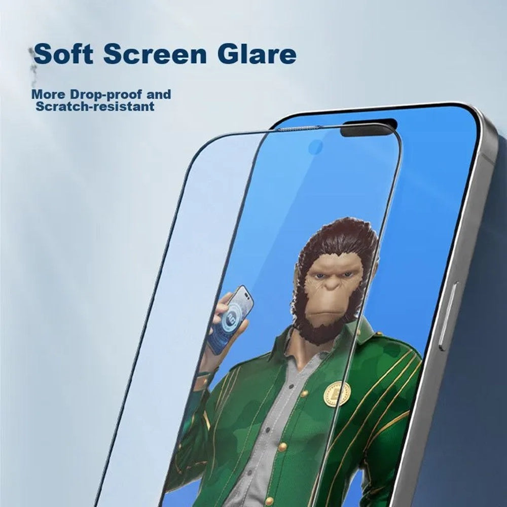 Pellicola protettiva per schermo Blueo Anti-Glare per Apple iPhone 11 Pro Max / XS Max, Vetro temperato, Full Glue, Nero