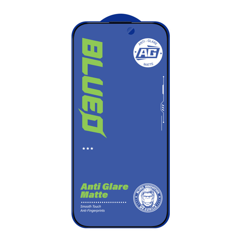Pellicola protettiva per schermo Blueo Anti-Glare per Apple iPhone 15 Pro, Vetro temperato, Full Glue, Nero