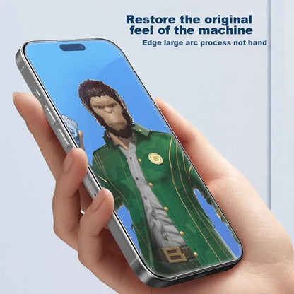 Pellicola protettiva per schermo Blueo Anti-Glare per Apple iPhone 15 Pro, Vetro temperato, Full Glue, Nero