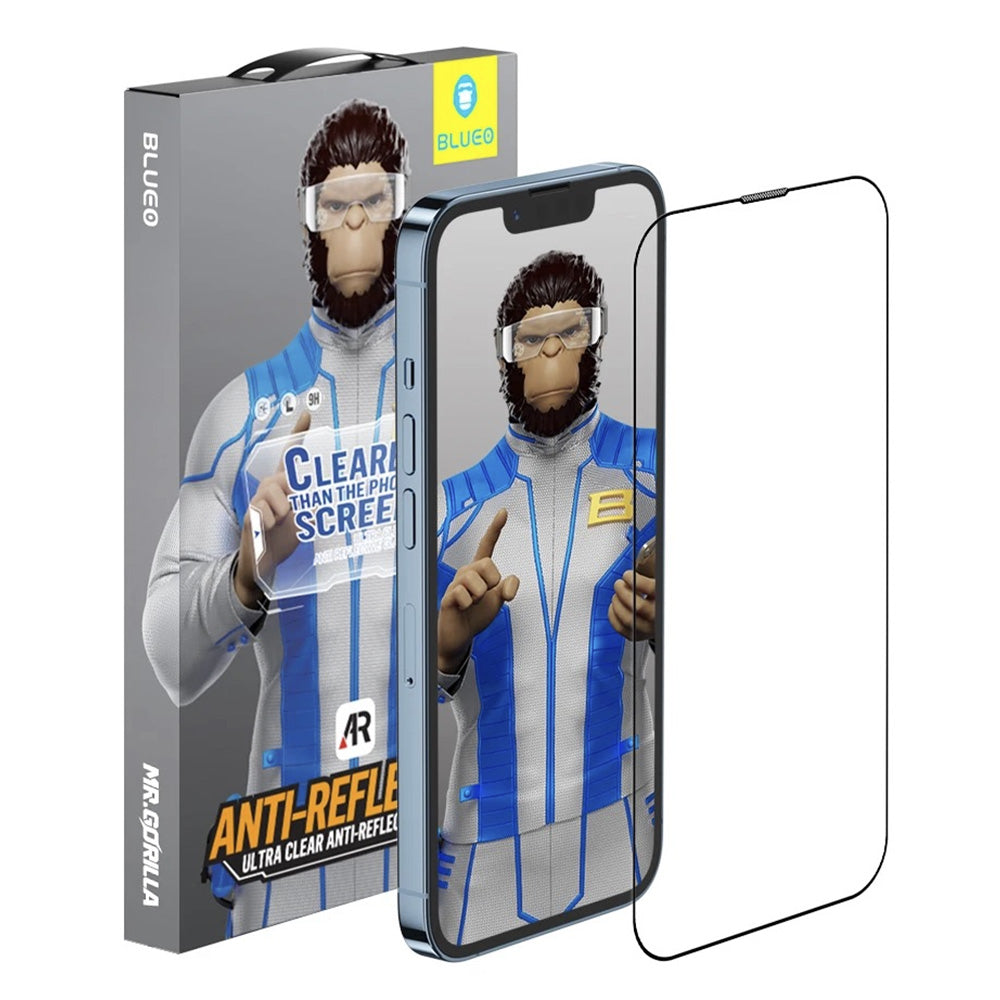 Pellicola Protettiva Schermo Blueo Anti-Riflesso HD Applicator Pro per Apple iPhone 17 Air, Vetro Temperato, Full Glue, Nera